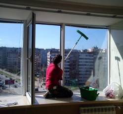 Мытье окон в однокомнатной квартире Чернянка